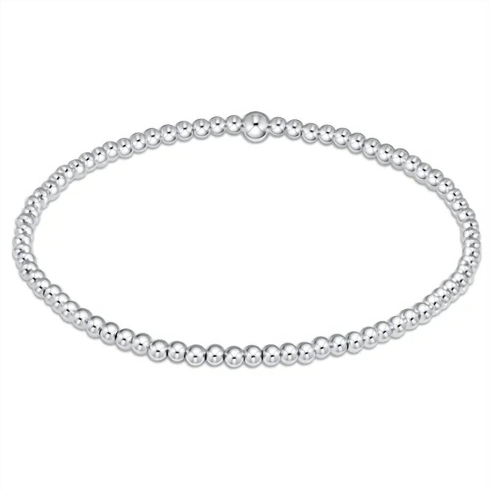 NEW ENEWTON women's classic 2.5mm bead bracelet in silver